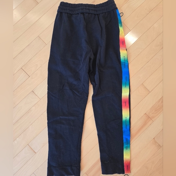 OFF-WHITE ART DAD Time Travelling Track Pants in Black & Multicolor - Picture 3 of 13
